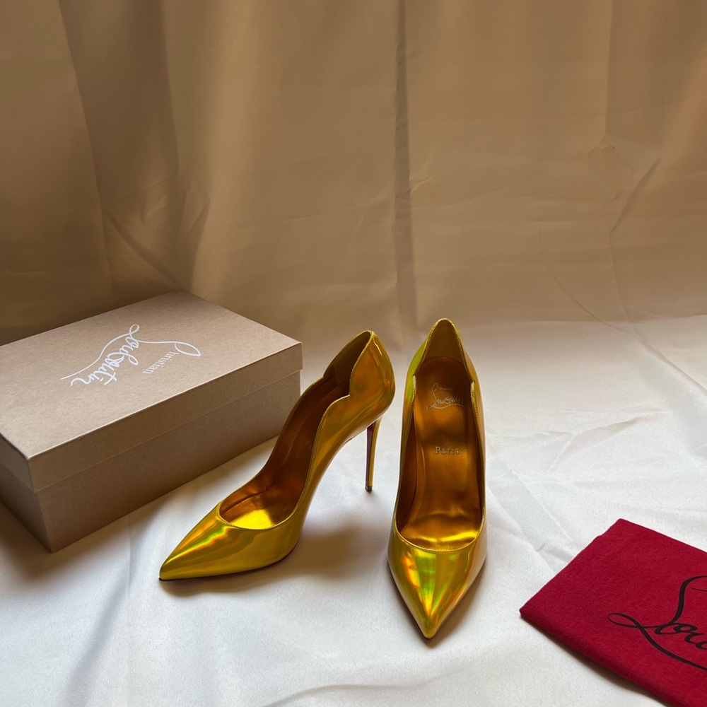 Christian Louboutin Metallic Gold Heels